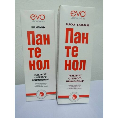 Набор EVO пантенол для волос сухих и ослабленных маска-бальзам 150мл шампунь 150мл 966₽
