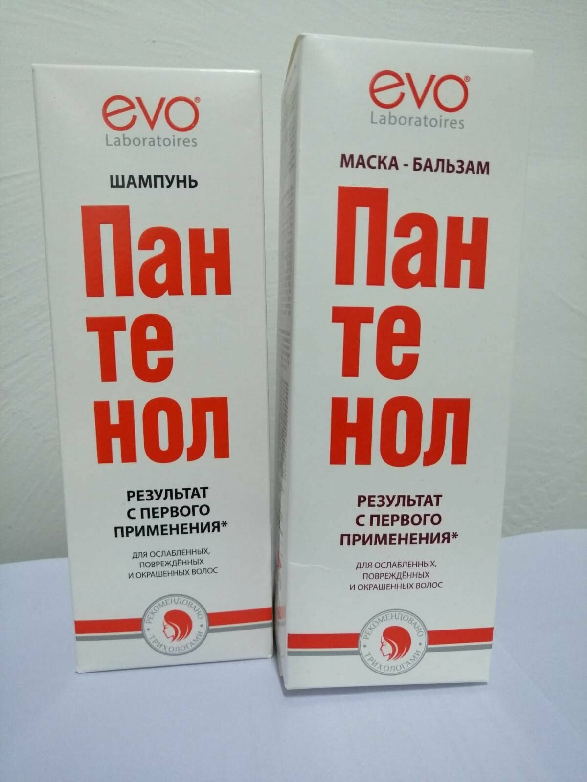 Набор EVO пантенол, для волос сухих и ослабленных, маска-бальзам 150мл +шампунь 150мл