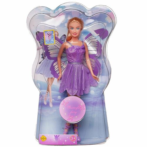 Кукла Defa Lucy Фея с крыльями в фиолетовом платье, 29 см 8135d/фиолетовое