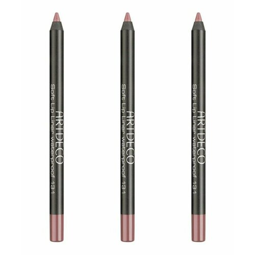 ARTDECO Водостойкий карандаш для губ Soft Lip Liner Waterproof тон 131, 3 штуки