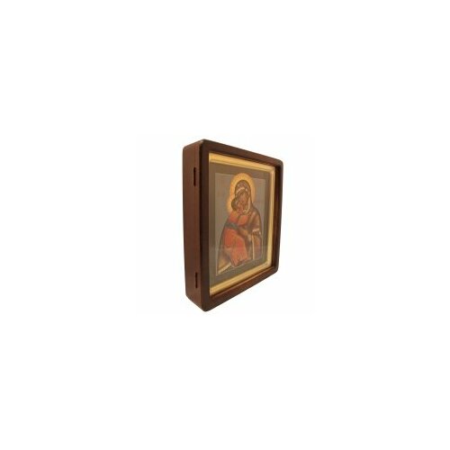 Икона живописная БМ Владимирская 33х38 в киоте #111970 икона живописная воскресение христово 33х38 в киоте