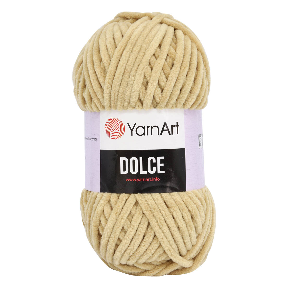 Пряжа для вязания YarnArt 'Dolce' 100гр 120м (100% микрополиэстер) (747 бежевый), 5 мотков