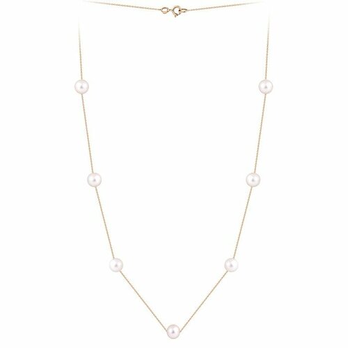 Колье Prima Exclusive, красное золото, 585 проба, жемчуг, длина 45 см.