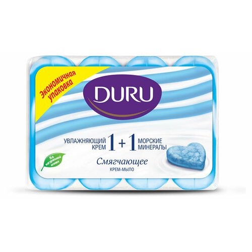 мыло duru 1 1 80г морские минералы Мыло туалетное Duru Минералы моря, 4 x 90 г