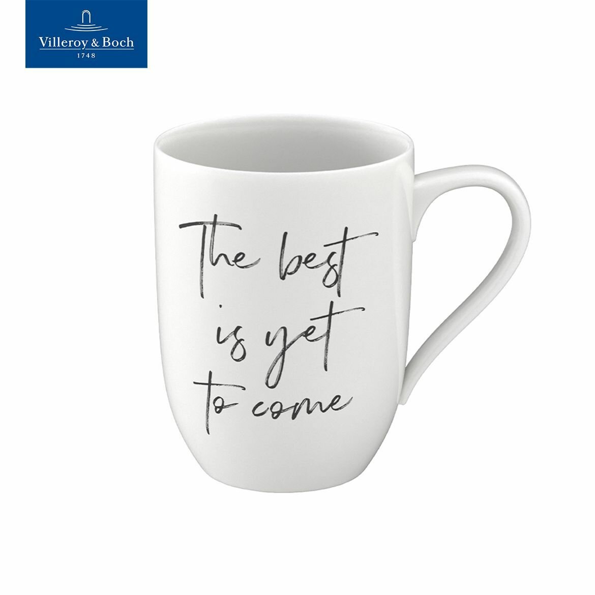 Кружка для чая и кофе 340 мл, The best is yet to come/Лучшее еще впереди, Villeroy & Boch, Премиум-Фарфор