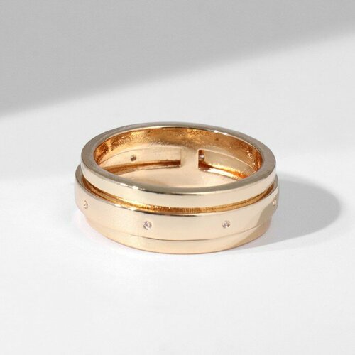 Кольцо Queen Fair, размер 17, белый кольцо formygirl бижутерный сплав золочение жемчуг пресноводный размер 17 белый золотой