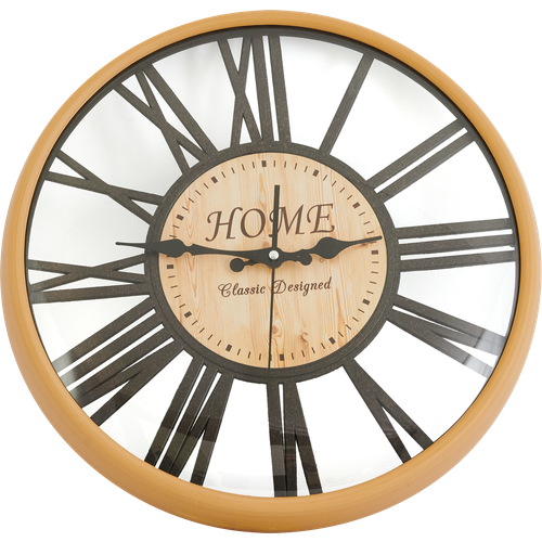 Часы настенные Dream River DMR Home круглые ø40.6 см черный, коричневый