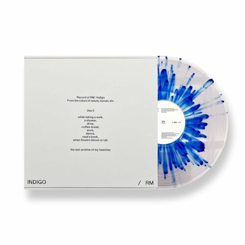 RM - INDIGO (LP clear with blue splatter) виниловая пластинка