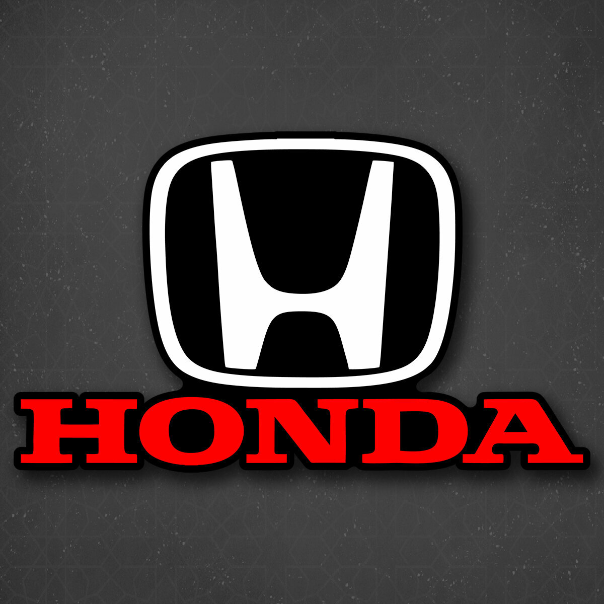 Наклейка на авто "HONDA logo - Хонда Лого" 24x14 см