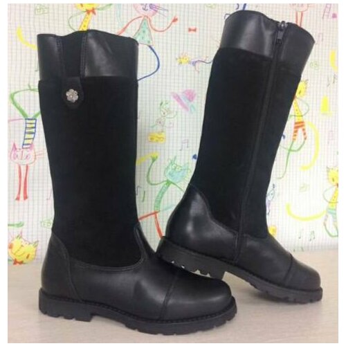 фото Сапоги котофей, размер 37, черный