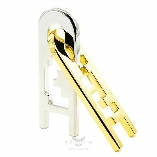 Головоломка Hanayama Huzzle Keyhole 4 ур. Серебряный головоломка hanayama huzzle duet 5 ур серебряный