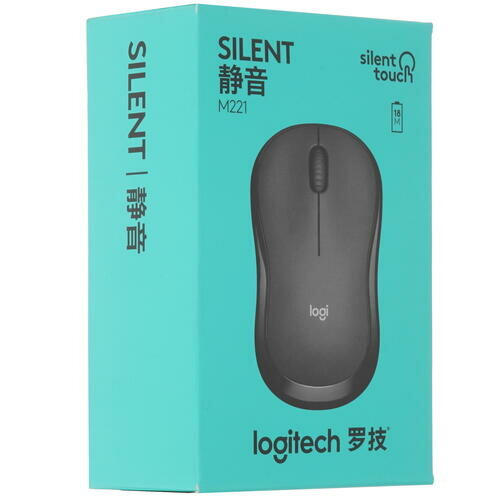 Мышь Logitech M221 SILENT, оптическая, беспроводная, USB, розовый [910-006512] - фото №18