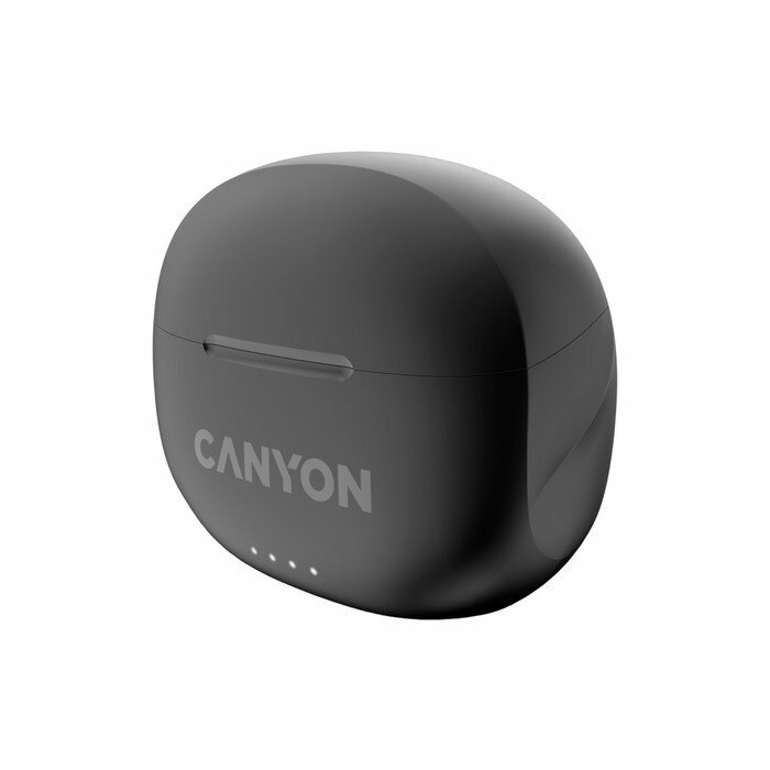 Наушники беспроводные Canyon с микрофоном, soft touch силиконовый чехол с карбином, BT, аккумулятор в наушниках 30 мАч*2+чехол для зарядки 400 м - фото №8