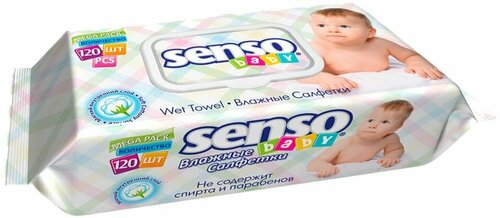 Салфетки влажные Senso Baby 120шт х1шт