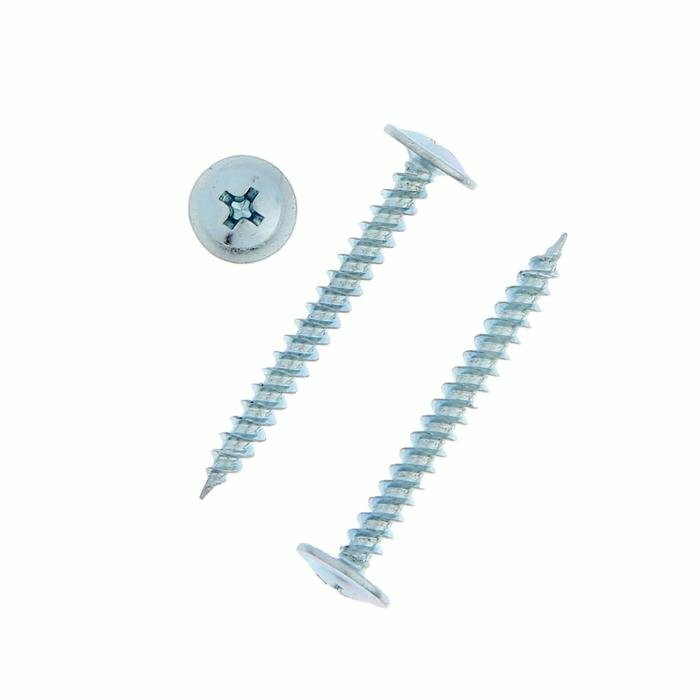 фото Саморезы "тундра krep", с прессшайбой, остроконечные, 4.2x38 мм, оцинкованные, 200 шт (комплект из 4 шт)