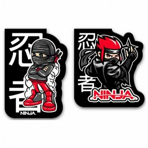 Закладки магнитные 2 штуки, deVENTE Ninja блистер 8065318 (комплект из 29 шт)