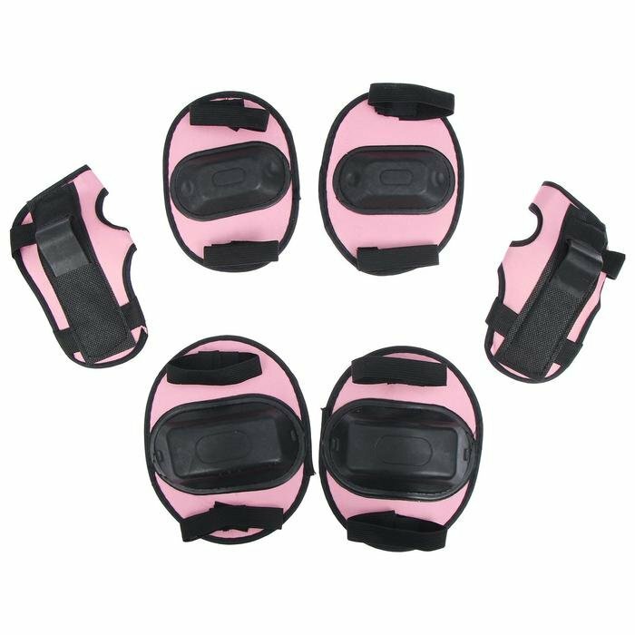 Защита роликовая ONLYTOP, р. S, цвет розовый (комплект из 4 шт)