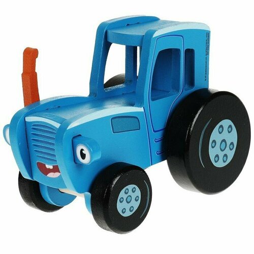 Игрушка деревянная «Объёмная каталка. Синий трактор» 12 см игрушка деревянная объёмная каталка 12 см