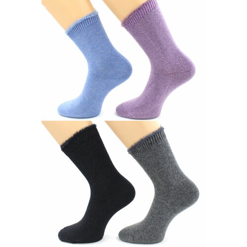 фото Женские носки средние, утепленные, размер 36/40, серый hobby