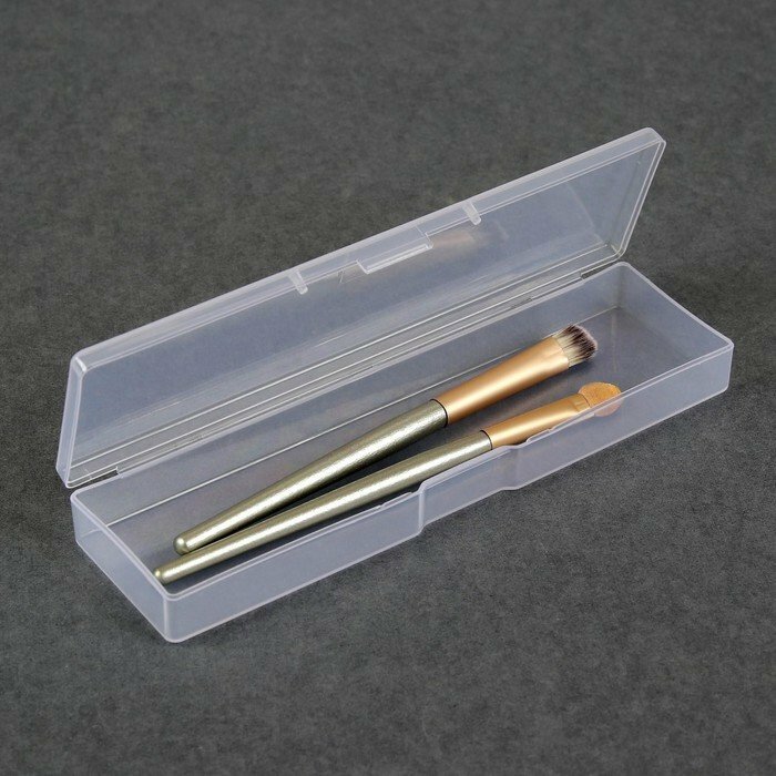 фото Органайзер для хранения, с крышкой, 16,5 × 4,5 × 2,2 см, цвет прозрачный (комплект из 11 шт)