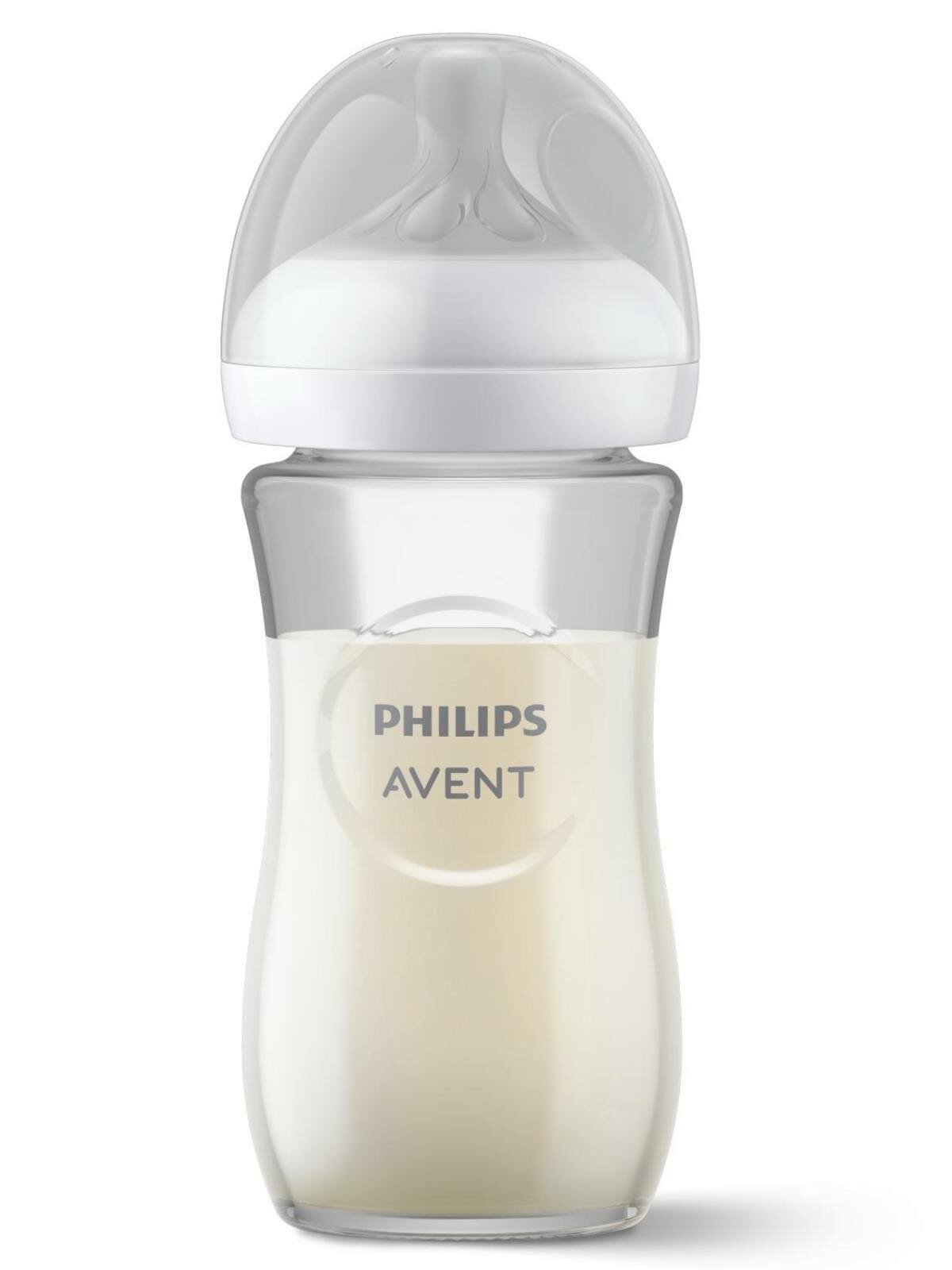 Cтеклянная бутылочка для кормления Philips Avent Natural Response SCY933/01, 240 мл, 1 шт, 1 мес+