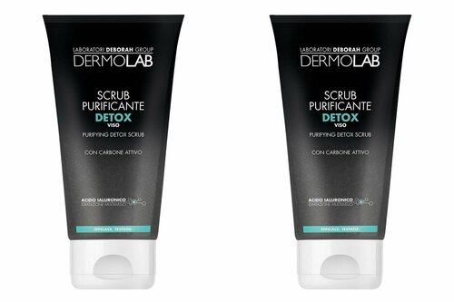 DermoLab Скраб для лица очищающий Purifying Detox Scrub, 150 мл, 2 шт