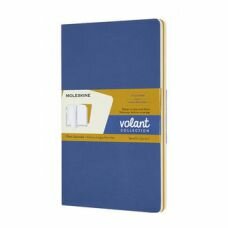 Блокнот Moleskine VOLANT Large 130х210мм 96стр. нелинованный мягкая обложка синий/желтый янтарный (2 6 шт./кор. - фото №12