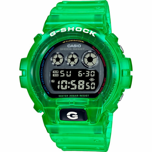 Наручные часы CASIO, серый, зеленый наручные часы casio g shock dw 6900jt 3 зеленый серый