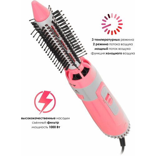 Профессиональный фен-щетка для волос ADRC Company Термощетка для укладки волос Стайлер c щеткой Фен расческа 181900₽