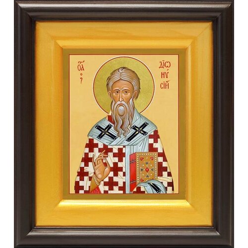 Апостол от 70-ти священномученик Дионисий Ареопагит, епископ Афинский, икона в широком киоте 16,5*18,5 см