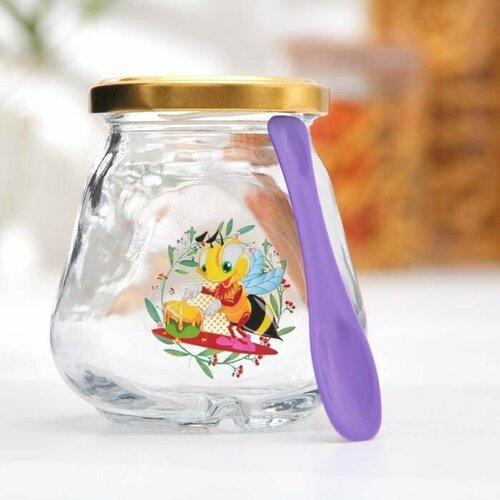 Банка для сыпучих продуктов «Пчёлка», 260 мл (комплект из 18 шт)