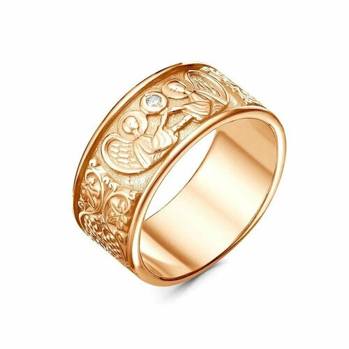 Кольцо Красная Пресня, фианит, размер 19 2388202д кольцо цветок из серебра с эмалью и фианитом красная пресня