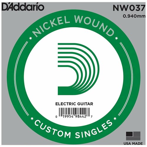 Струна одиночная для электрогитары D'ADDARIO NW037