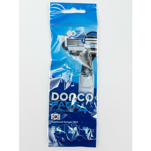 Станок для бритья одноразовый Dorco Pace 4, 4 лезвия, увлажняющая полоска, плавающая головка станок для бритья одноразовый dorco pace 4 4 лезвия увлажняющая полоска плавающая головка