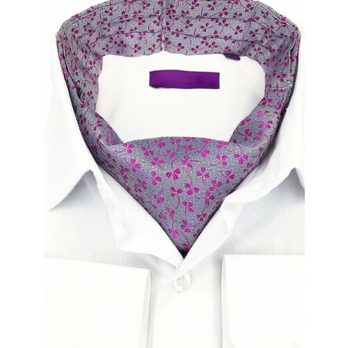 фото Шейный платок , для мужчин, фиолетовый, серый okman