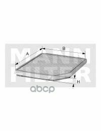 Фильтр Салона Mercedes-Benz A-Klasse (W176) 12-, B-Klasse (W246) 11-, Cla (C117) 13-, Gla (X156) 13- MANN-FILTER арт. CUK26007