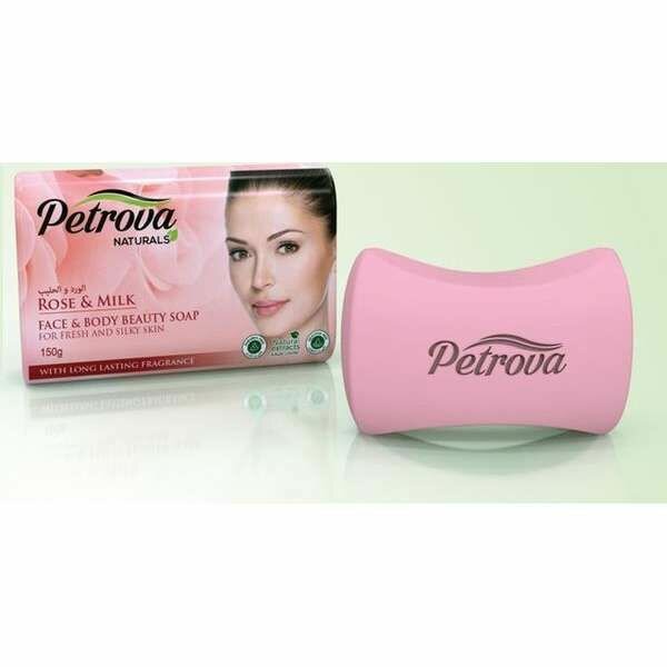 Мыло для лица и тела Свежесть и шелк Роза и молоко Petrova 75гр BEAUTY AND PERFUME INTERNACIONAL FACTORY LLC - фото №3