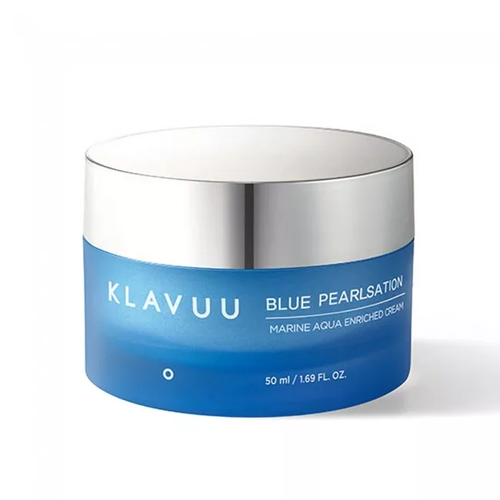 KLAVUU Крем для глубокого увлажнения кожи Blue Pearlsation One Day 8 Cups Marine Collagen Aqua Cream 50ml увлажняющий и успокаивающий тонер для лица klavuu blue pearlsation oneday 8cups marine collagen aqua toner 140 мл