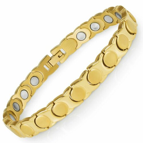 фото Браслет, размер 19.5 см, желтый magnetana