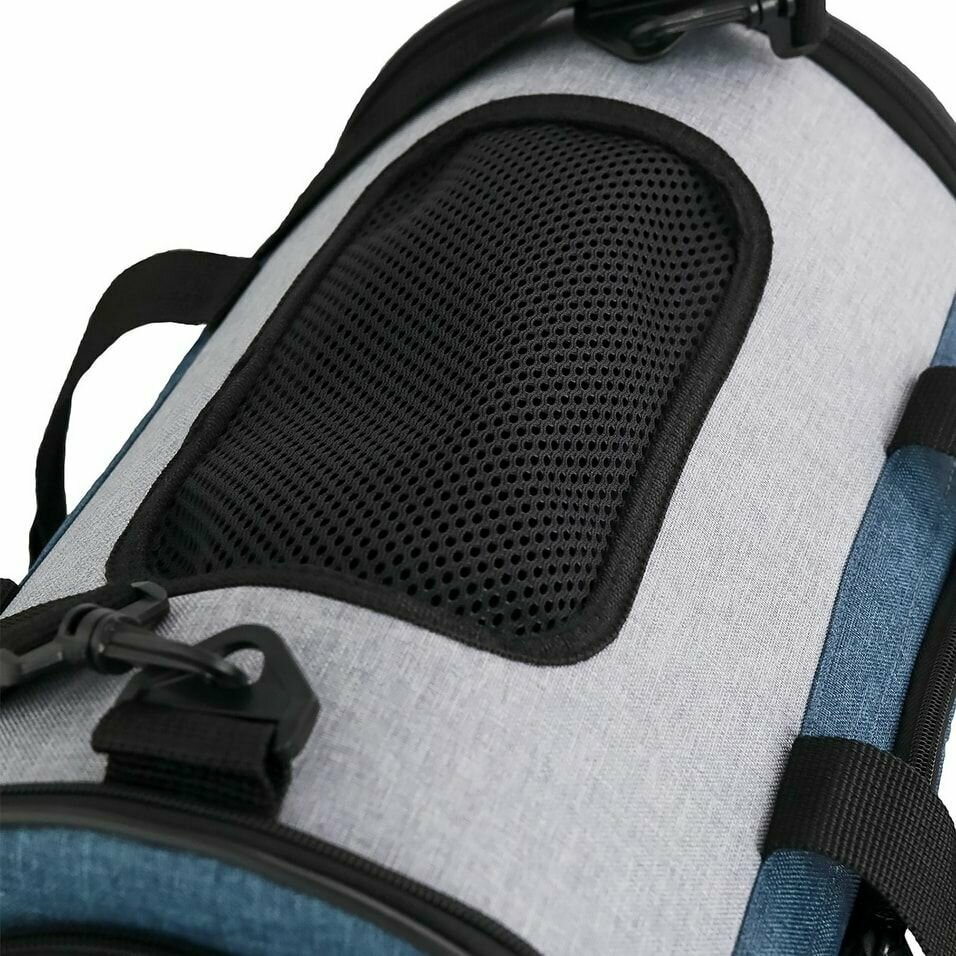 Сумка-переноска для животных, для кошек, для собак, "Не Один Дома" Bag, синий, 40х25х30 см Hoff - фото №17