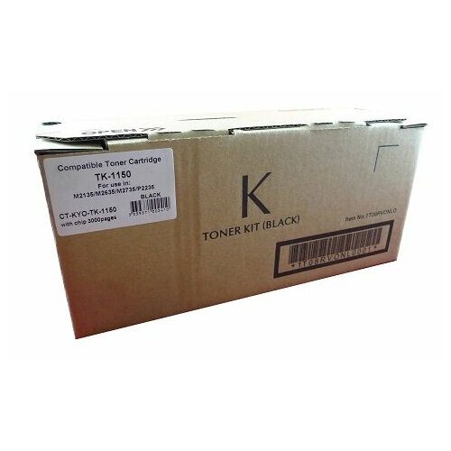 тонер картридж elp для kyocera m2135 m2635 m2735 p2235 tk 1150 увеличенной емкости 8k imaging® Тонер-картридж для Kyocera M2135/M2635/M2735/P2235 TK-1150 увеличенной емкости 8K ELP Imaging®