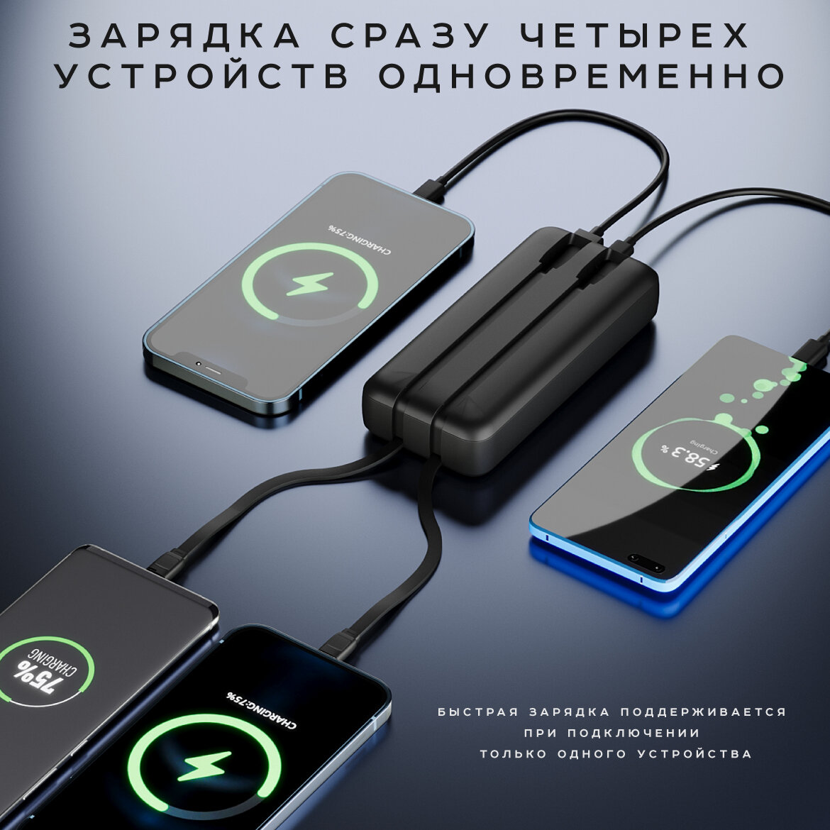 Внешний аккумулятор OLMIO L-20, 20000mAh, black - фото №5