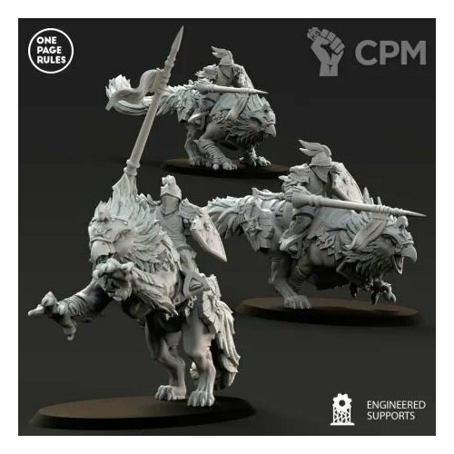 Warhammer Empire Gryph Riders Lances/Имперские Наездники на Грифах с копьями