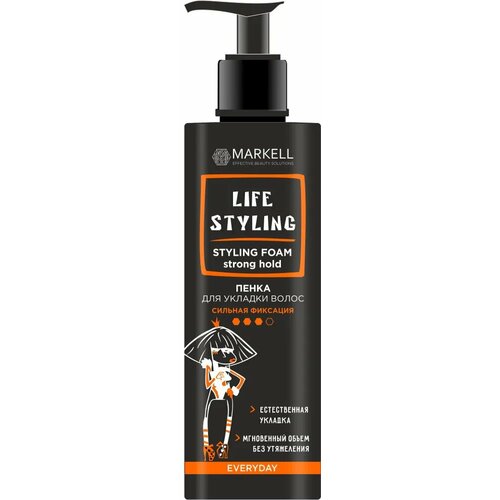 Markell Пенка для укладки волос LIFESTYLING сильная фиксация 195 мл