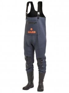 Полукомбинезон заброд. Norfin SHADOW NEOPRENE BOOTFOOT р.42-M с сапогами резина