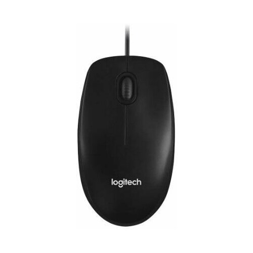 Мышь Logitech M100 Grey темно-серая, оптическая, 1000dpi, USB, 1.8м мышь logitech m100 оптическая проводная usb черный [910 006652]