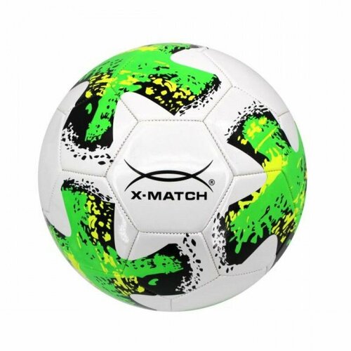 Мяч футбольный X-Match, 1 слой PVC, металлик 56487