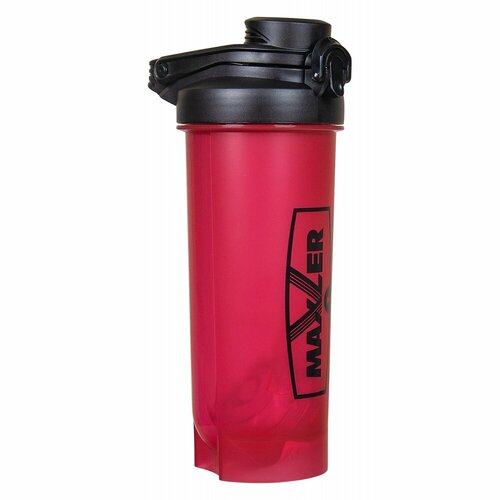 фото Шейкер pro с фиксатором (h645), 700 мл, белый-желтоватый maxler