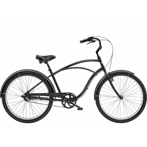 Комфортный велосипед Electra Cruiser 3i Mens (2023) 26 Черно-матовый (160-180 см)