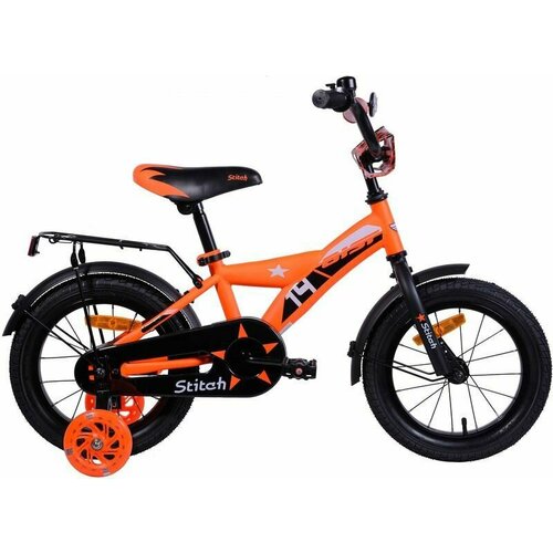 Велосипед детский Aist Stitch 14 оранжевый велосипед детский aist pluto 16 черный
